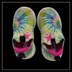Skechers Air-Cooled Memory Foam - Size 5 Toddler - Tie Dye Water Shoe